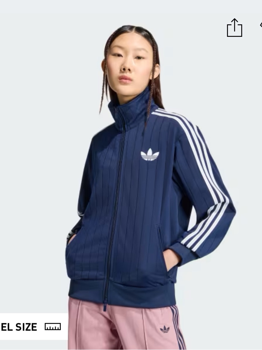 NWTS ADIDAS PINSTRIPE FIREBIRD LOOSE TRACKTOP size small